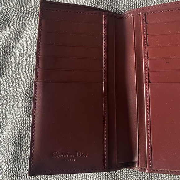 Dior Bordeaux Monogram Trotter Saddle Wallet - Picture 6 of 9